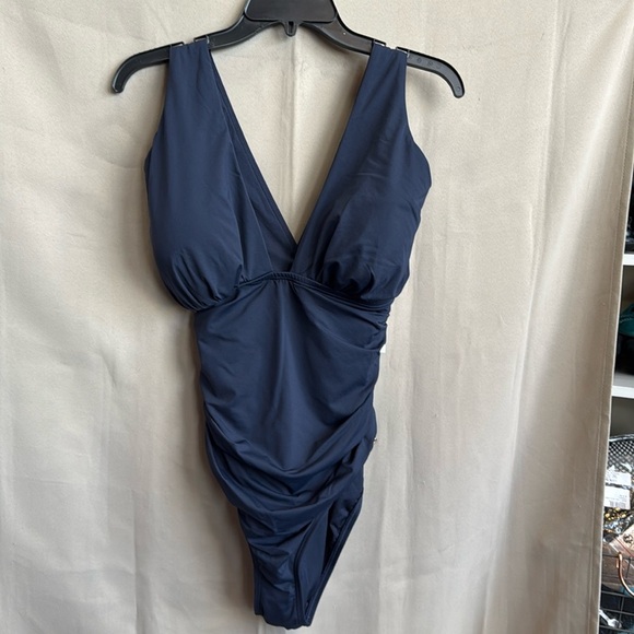 NWT Michael Kors, navy blue Cruise swimsuit - Picture 1 of 3